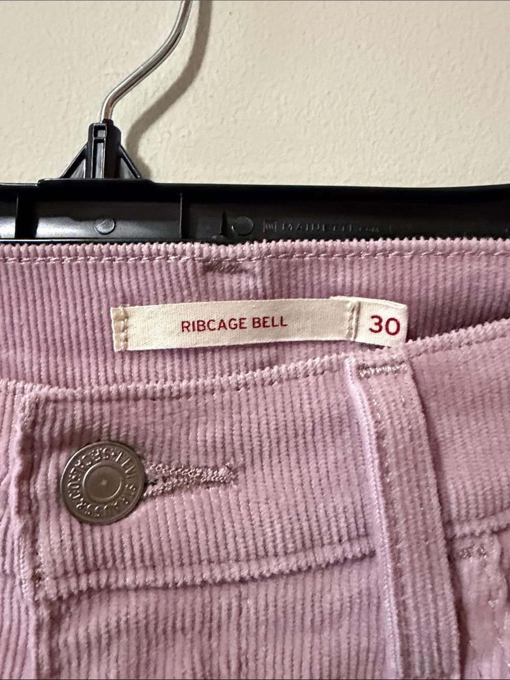 Levi's Lilac Purple Wide-Leg Corduroy Women's Jeans - Picture 4 of 6